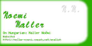 noemi maller business card